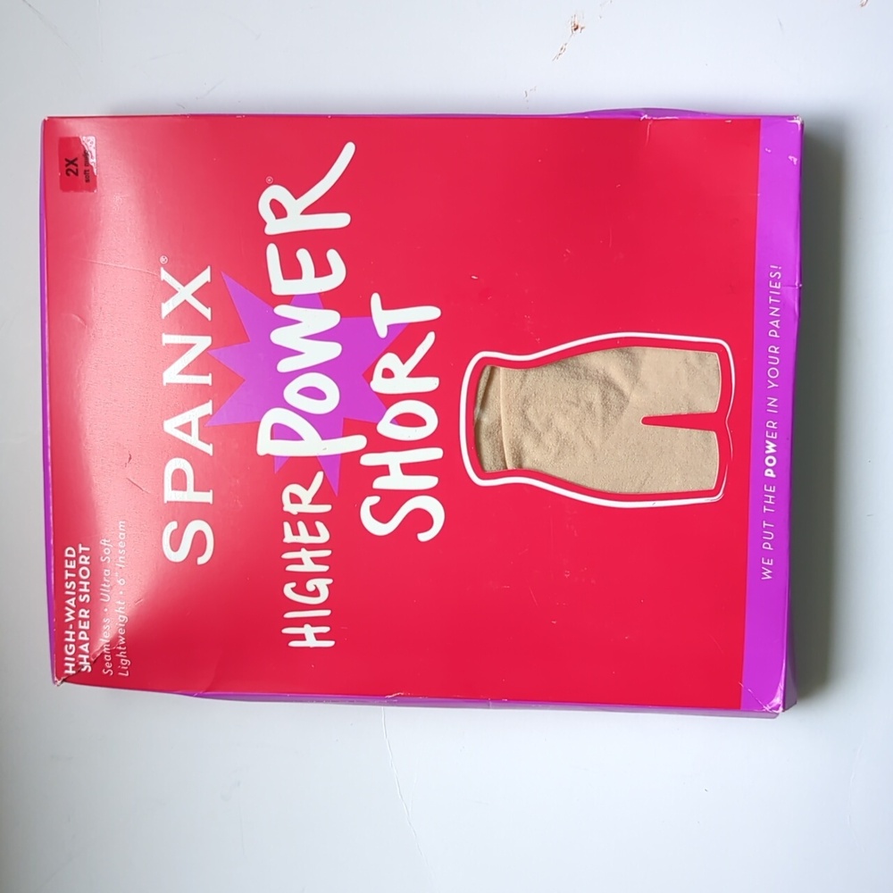 Spanx  Higher Power Shaping Short Color Soft Nude Size XL, Size Large,  Size 2X